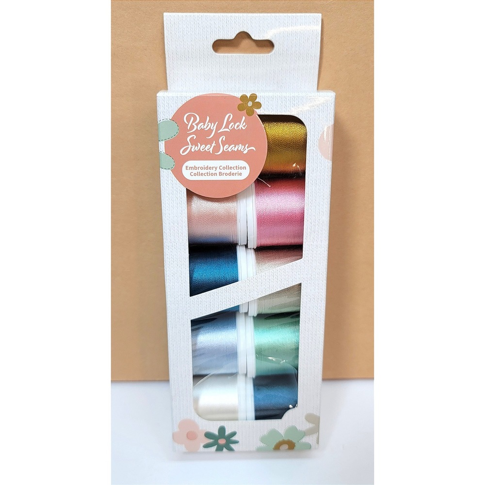 Baby Lock Sweet Seams Madeira Rayon Embroidery Thread Set 10pc 220yd Spools NEW